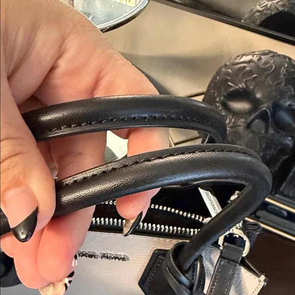 Michael Kors Mercer Crossbody Lather Gray Bag - Picture 12 of 13